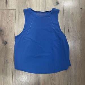 Lululemon Sculpt Cropped Tank Top Pipe Dream Blue